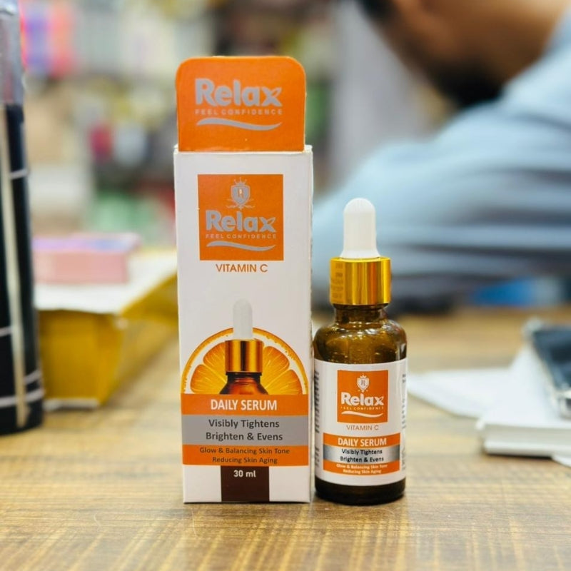 Relax Vitamin C Daily Serum - 30ml | Brightening & Anti-Aging Facial Serum