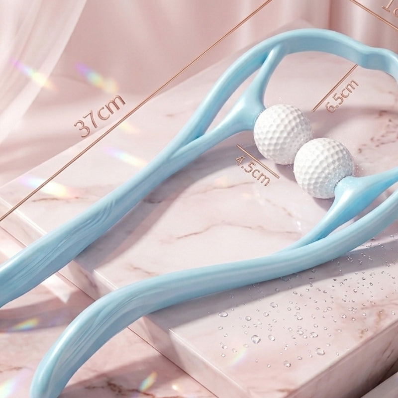 Manual Neck Massager For Cervical pain, deep Tissue | Handheld Massager Tool for Legs Waist Neck and Shoulder (Random color)