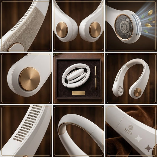 USB Rechargeable Neck Fan | 360 Rotation Neck Hanging Fan