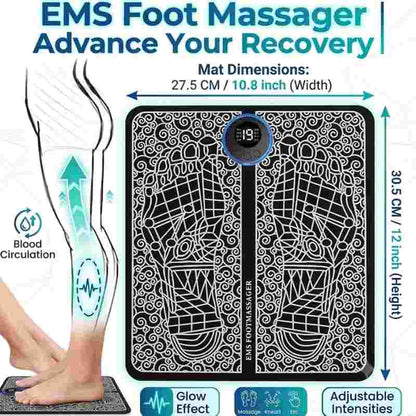 EMS Foot Massager Mat – Relief for Tired Feet 🦶✨