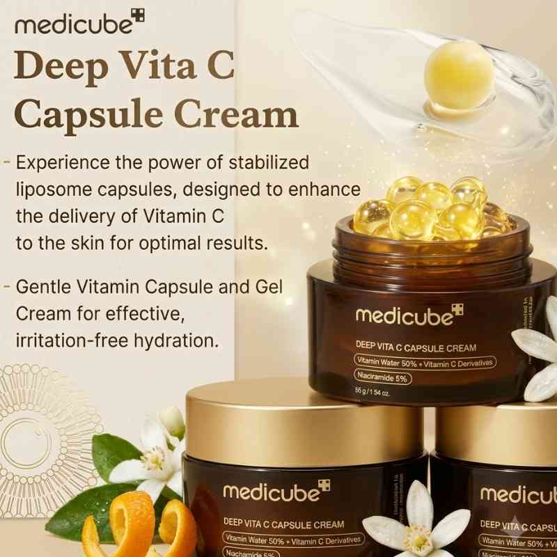 Medicube Deep Vita C Capsule Cream 55g | Brightening & Anti-Aging