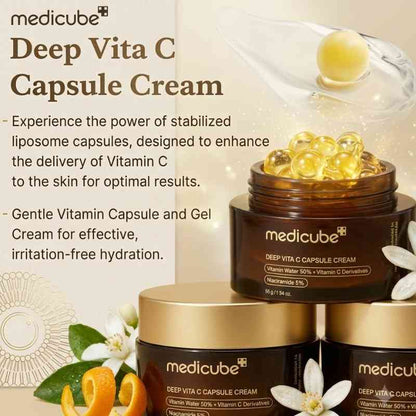 Medicube Deep Vita C Capsule Cream 55g | Brightening & Anti-Aging