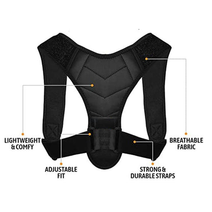Adjustable Body Posture Corrector Belt – Back & Shoulder Support Brace for Men and Women